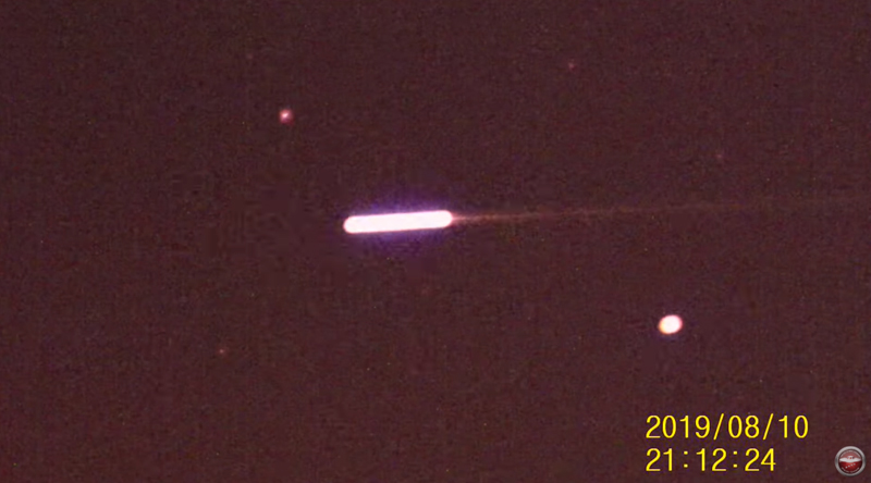 Brilliantly Glowing Tic-Tac UFO and a White Orb